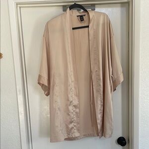 Victoria's Secret Cream Satin Robe